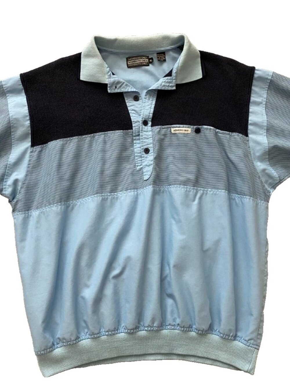 Vtg 80s Retro Members Only Collared SS Polo (Grandpacore)
